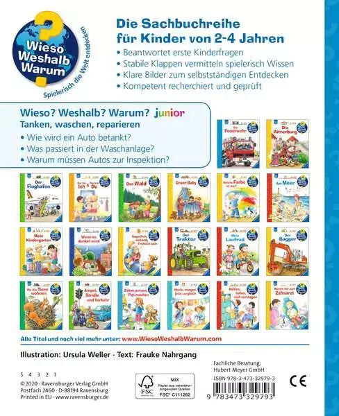 Ravensberger Matratzen Ravensburger Wieso? Weshalb? Warum? junior, Band 69: Tanken, waschen, reparieren Nur für heute