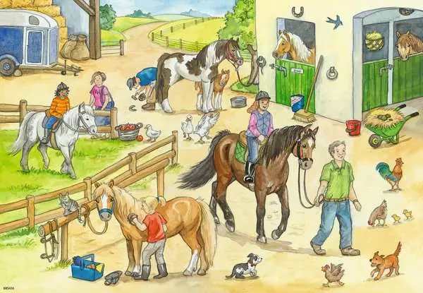 Ravensberger Matratzen Kinderpuzzle ab 4 Jahren - Auf dem Pferdehof - 24 Teile Clearance-Verkauf