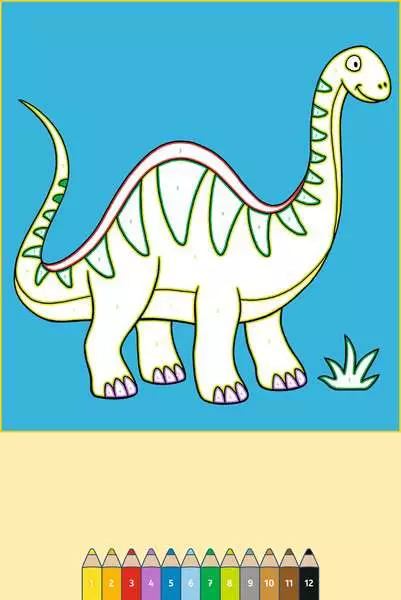 Ravensberger Matratzen Malen nach Zahlen ab 3: Dinosaurier 2025