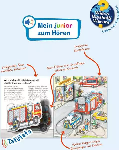 Ravensberger Matratzen Ravensburger Wieso? Weshalb? Warum? Mein junior zum Hören, Band 2: Einsatzfahrzeuge im Angebot