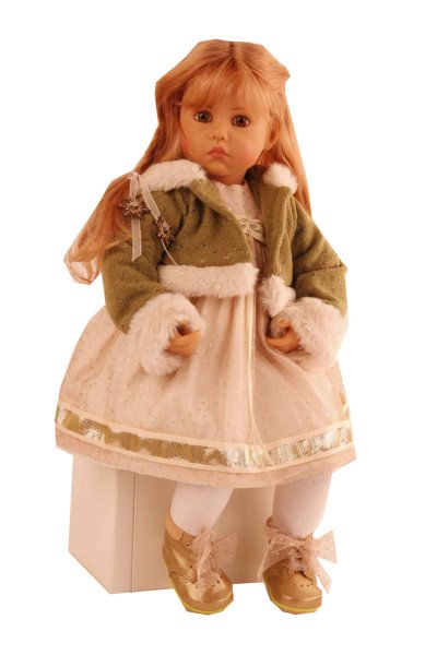 Schildkröt Manufaktur Kleidung zu Puppe Elena/Carolina Sauer Gr. 53 winterlich gold/grün Online Shopping