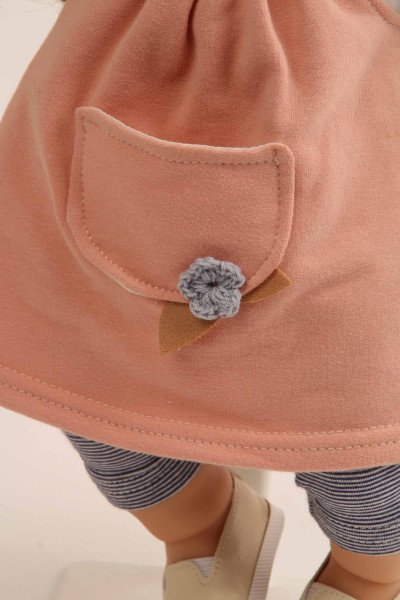 Schildkröt Manufaktur Kleidung zu Puppe 37 cm Schlummerle/Strampelchen/Lenchen- Kleidung rose/bleu Super Sparpreis