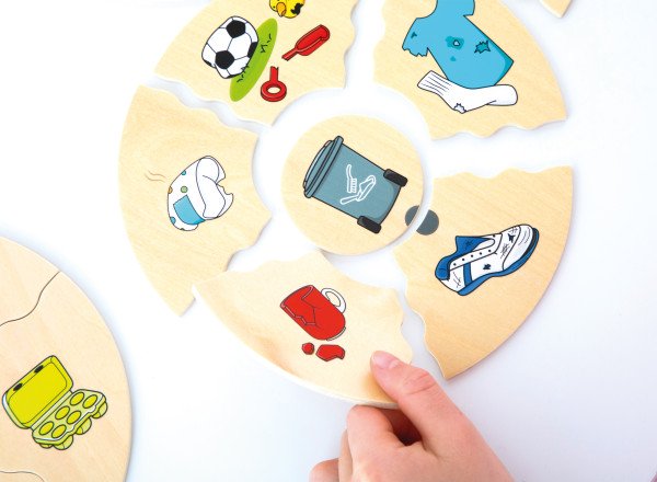 Schildkröt Manufaktur Puzzle HUMANICO "Mülltrennung" by Beleduc Bis zu 50% Rabatt