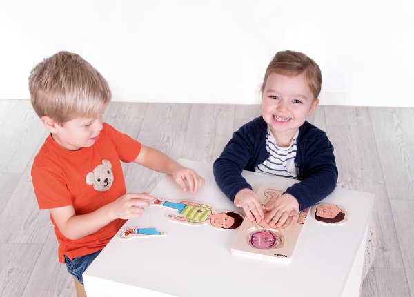 Schildkröt Manufaktur Lagen-Puzzle "Dein Körper" Junge by Beleduc zollfrei