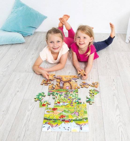 Schildkröt Manufaktur Boden-Puzzle "Entdecke die Blumenwiese" by Beleduc 50% Rabatt für begrenzte Zeit