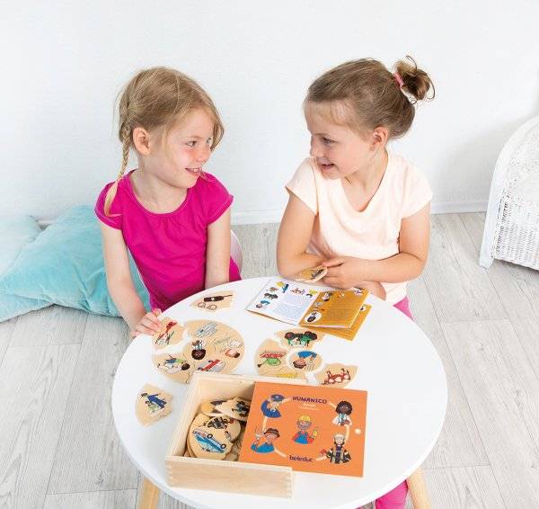 Schildkröt Manufaktur Puzzle HUMANICO "Berufe" by Beleduc Online