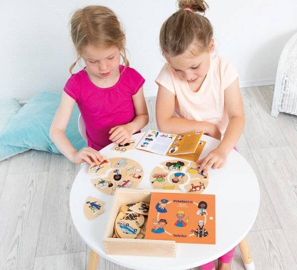 Schildkröt Manufaktur Puzzle HUMANICO "Berufe" by Beleduc Online