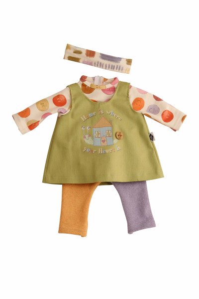 Schildkröt Manufaktur Kleidung zu Puppe 37 cm Strampelchen/Schlummerle/Lenchen- Smiley Jubiläumsangebot