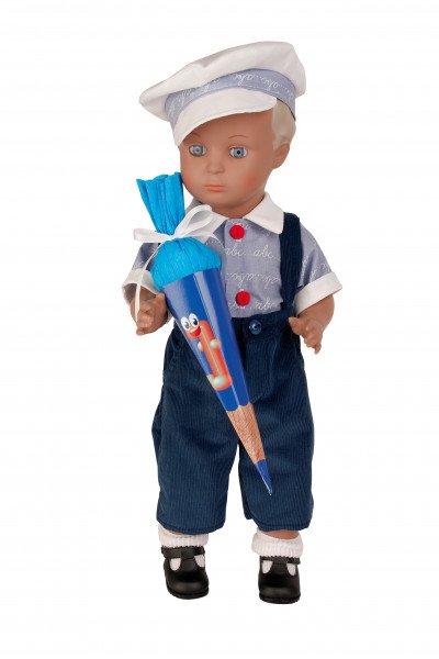 Schildkröt Manufaktur Anzug zu Stehpuppe 41 cm Schulkleidung blau/weiss Bestseller