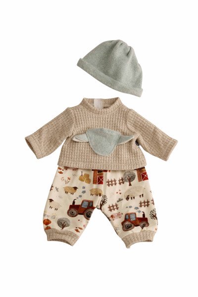 Schildkröt Manufaktur Kleidung zu Trink + Näßbaby 40 cm Finn Bauernhof Tiefpreis