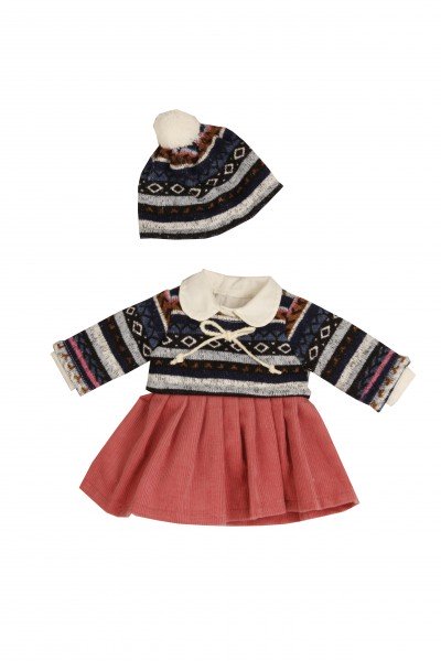 Schildkröt Manufaktur Kleid für Stehpuppe 46,49 cm winterlich Speichern exportieren