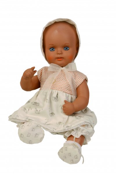 Schildkröt Manufaktur Schwanenkleid zu Baby Strampelchen 31+35+40+45 cm weiss/altgold Große Rabatte