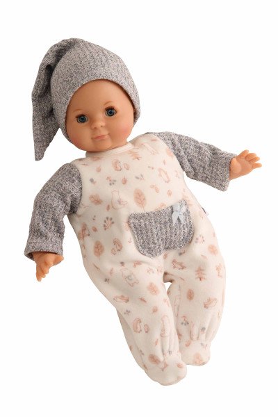 Schildkröt Manufaktur Kleidung zu Puppe Schlummerle 32 cm, Nickyoverall weiss/blau Bis zu 60% Rabatt