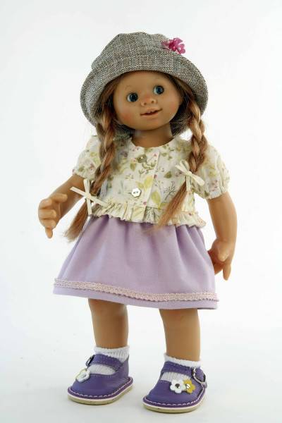 Schildkröt Manufaktur Puppe Müller-Wichtel Frieda 30 cm rote Haare, Sommerkleid Fabrikverkauf