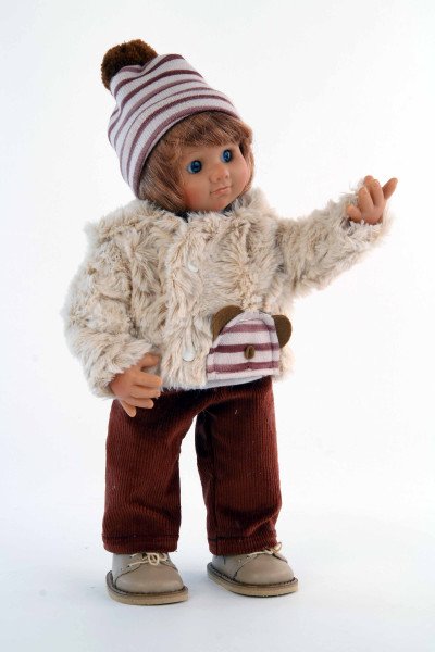 Schildkröt Manufaktur Puppe Müller-Wichtel Sam 30 cm rote Haare, Winterkleidung Weihnachtsangebot
