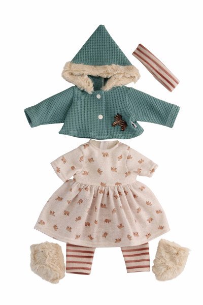 Schildkröt Manufaktur Kleidung zu Puppe 37 cm Schlummerle/Strampelchen/Lenchen- Kleidung winterlich rose/petr Discount Store für neue Produkte