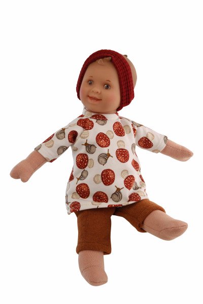 Schildkröt Manufaktur Kleidung zu Schmuserle/Löckchen 30 cm in weiss/braun/rot im Angebot