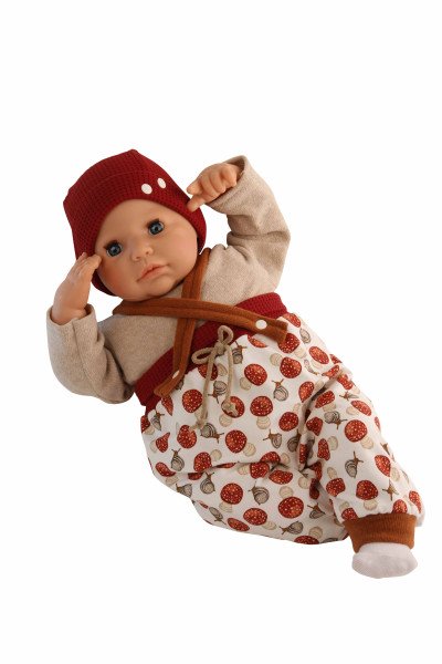 Schildkröt Manufaktur Kleidung zu Puppe 52 cm Julchen/Peterle/Klara/Elli weiss/rot/beige Blitzverkäufe