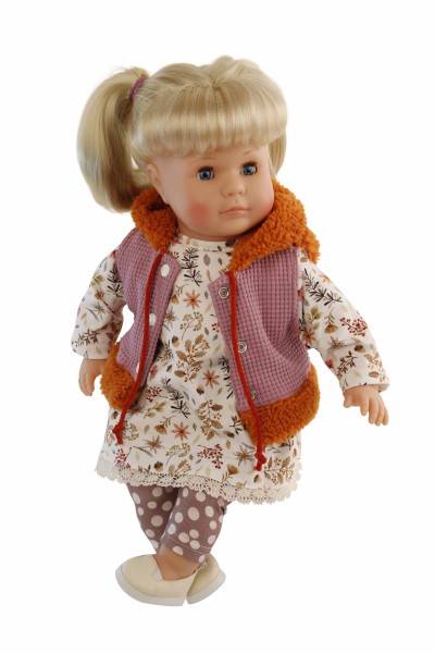 Schildkröt Manufaktur Kleidung zu Susi/Hanni/Amy 45 cm lila/weiss/braun im Angebot