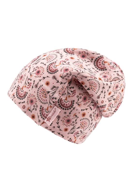 Sterntaler Beanie aus Sweat bedruckt mit floralem Motiv Saisonale Angebote