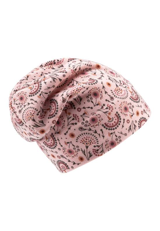 Sterntaler Beanie aus Sweat bedruckt mit floralem Motiv Saisonale Angebote