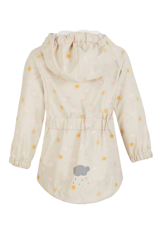 Sterntaler Regenjacke Wolke ungefüttert und wasserdicht, Beige zollfrei