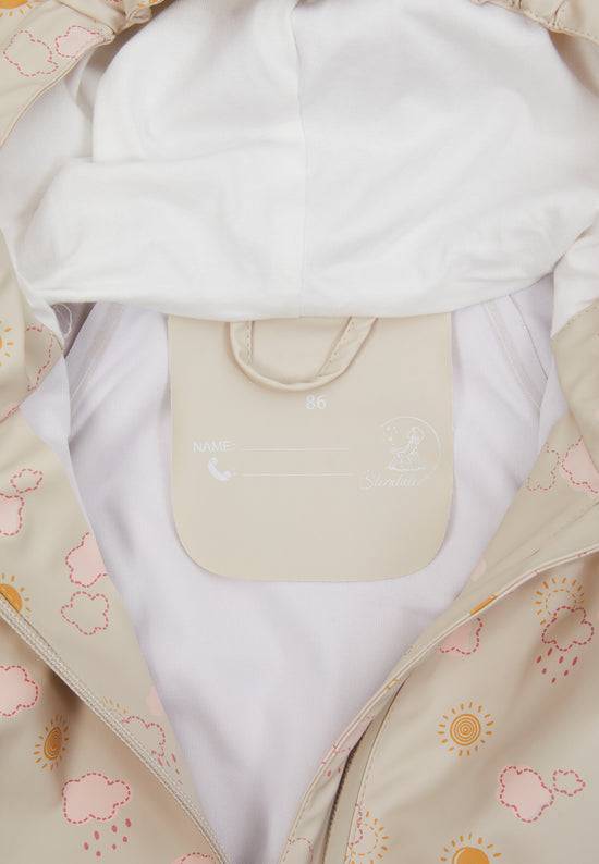 Sterntaler Regenjacke Wolke ungefüttert und wasserdicht, Beige zollfrei