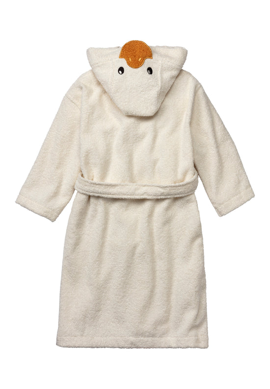 Sterntaler Kinder Bademantel Ente Edda mit Kapuze in ecru Auslauf