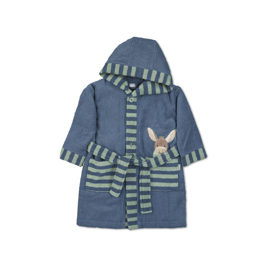Sterntaler Bademantel Esel Emmilius mit Kapuze in Mittelblau Verkauf