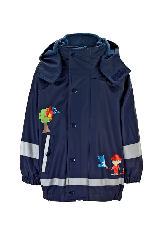 Sterntaler Regenjacke mit Innenjacke und Feuerwehrprint Preisnachlass