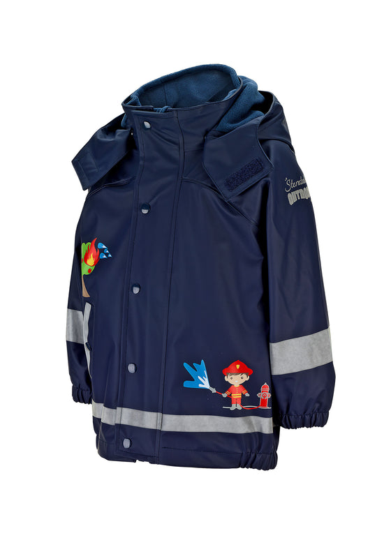 Sterntaler Regenjacke mit Innenjacke und Feuerwehrprint Preisnachlass