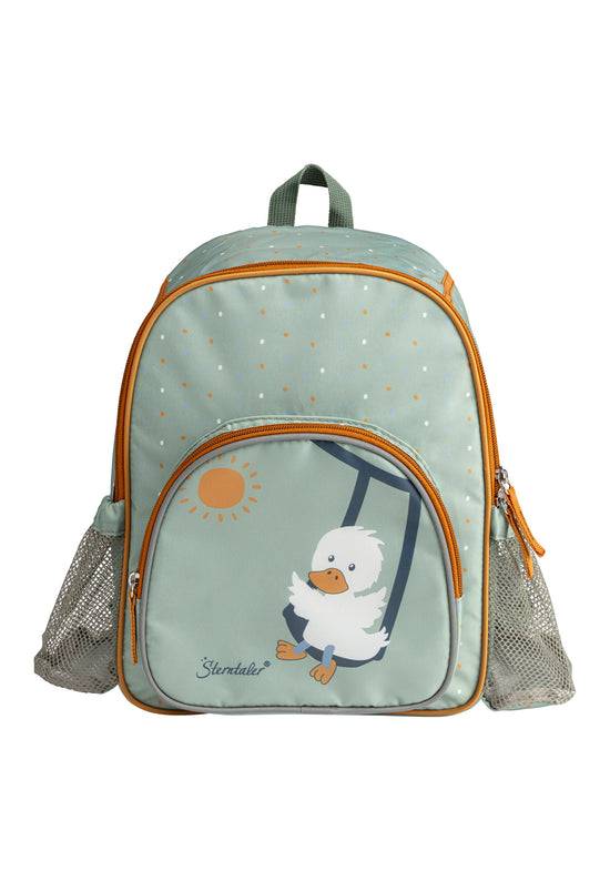 Sterntaler Kinderrucksack mit Motiv Ente Edda in steingrün, 5L 50% Rabatt mit kostenlosem Versand