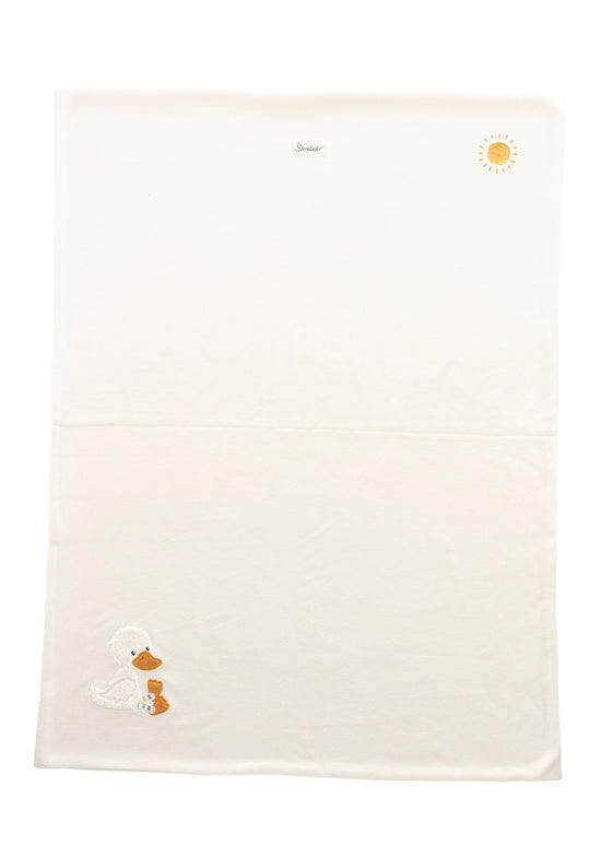 Sterntaler Babydecke Ente Edda aus wärmendem Microfleece in ecru 50% Rabatt für begrenzte Zeit