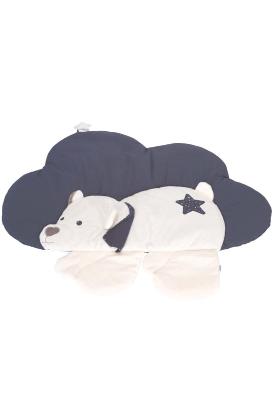 Sterntaler Krabbeldecke Motiv Wolke mit Eisbär Elia, Grau Flash Sale