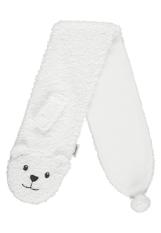 Sterntaler Kinderschal aus Teddyplüsch mit Tiergesicht Eisbär Online Shopping