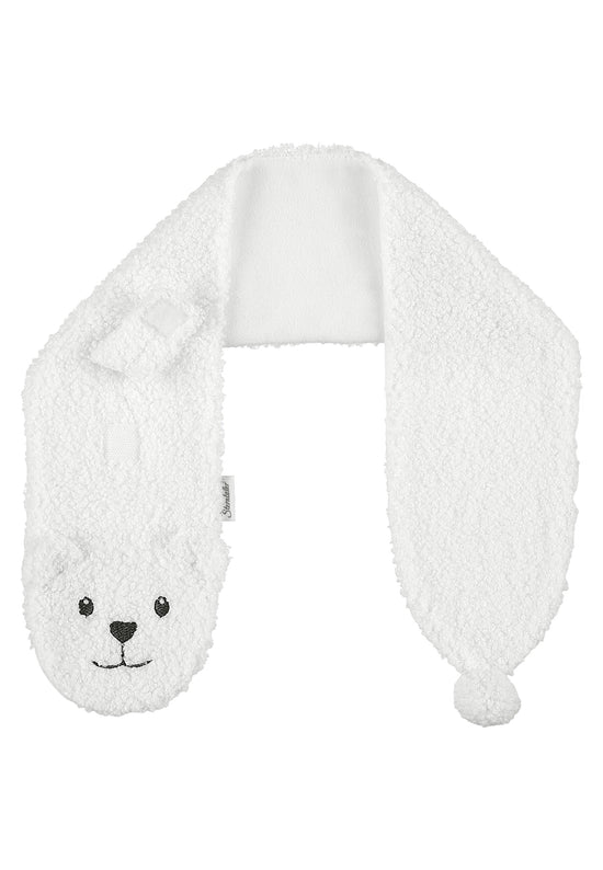 Sterntaler Kinderschal aus Teddyplüsch mit Tiergesicht Eisbär Online Shopping