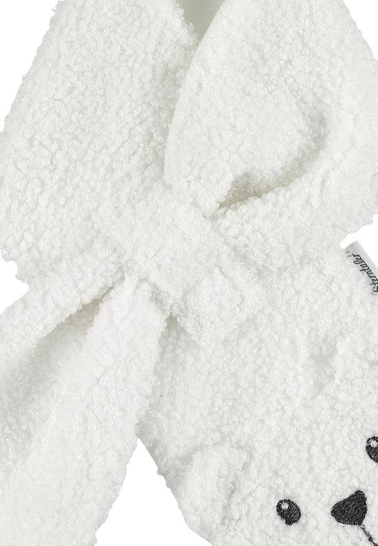 Sterntaler Kinderschal aus Teddyplüsch mit Tiergesicht Eisbär Online Shopping
