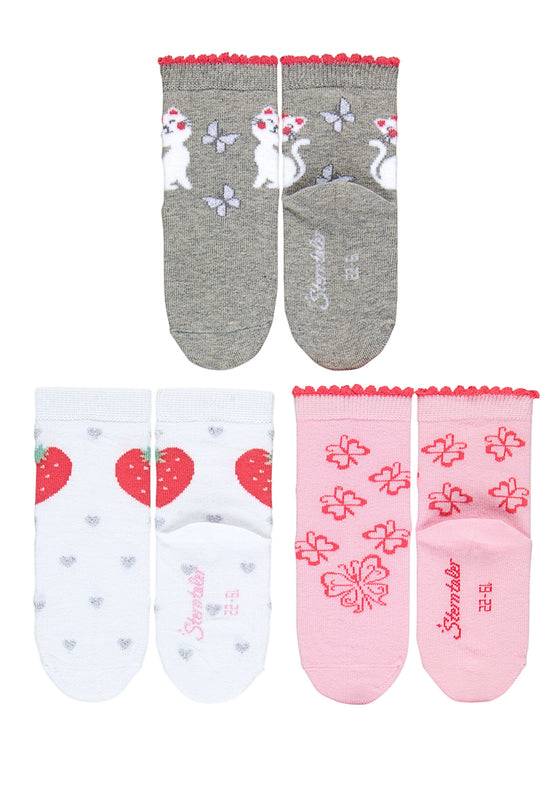 Sterntaler Kindersocken 7er-Box Mädchen in Hellgrau melange Vierteljährliche Förderung
