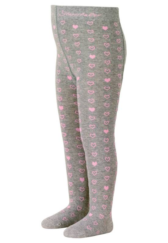 Sterntaler Strumpfhose Herzen in Hellgrau mel. oder Ecru Clearance-Verkauf
