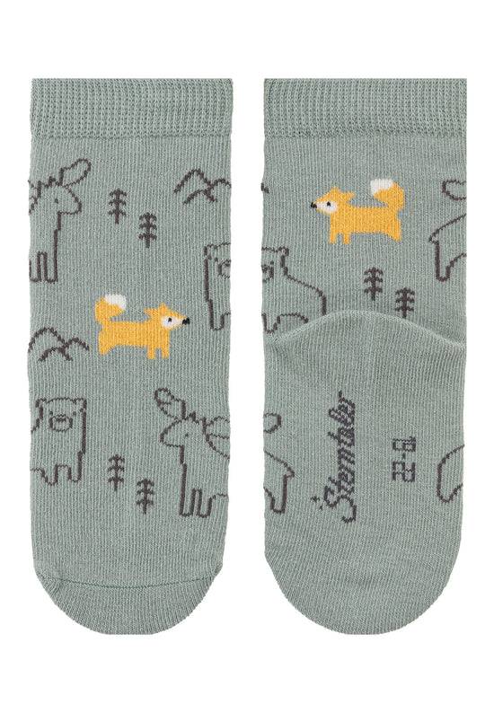 Sterntaler Socken 3er Pack Waldtiere, Tatzen und Rippenmuster Black Friday Preise