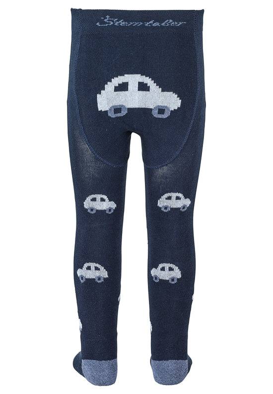 Sterntaler Krabbelstrumpfhose Auto mit Po-Motiv in Marine 2025