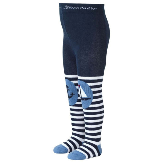 Sterntaler Krabbelstrumpfhose Leuchtturm mit Ringel in marine Outlet