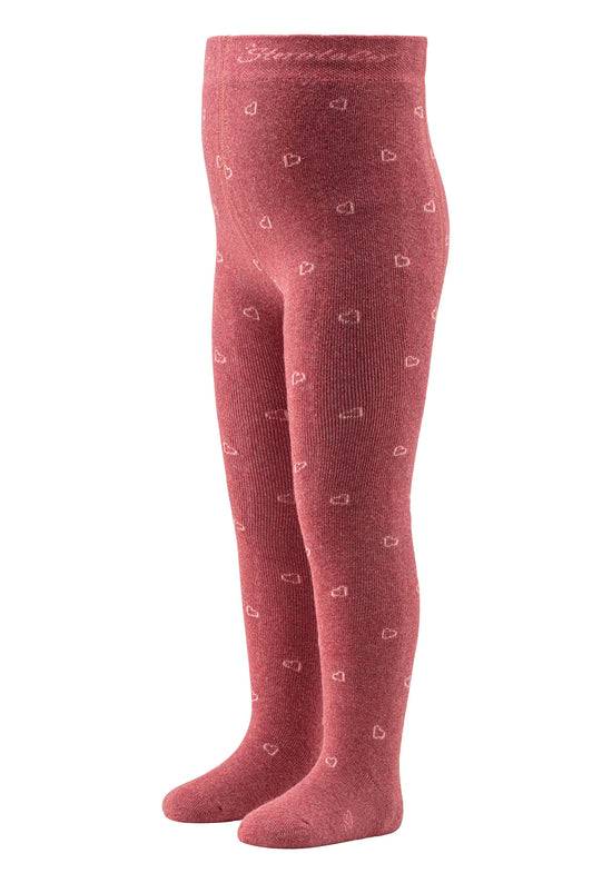 Sterntaler Strumpfhose aus Baumwoll-Mix mit Herzen Schlussverkauf