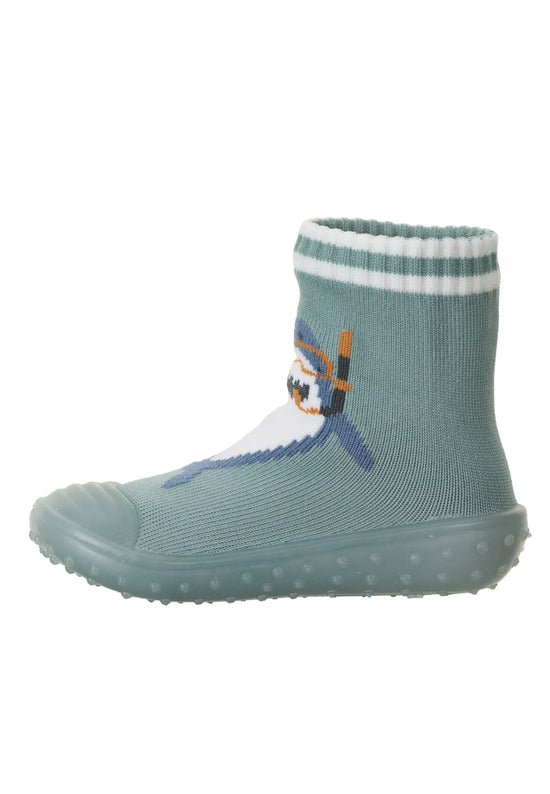 Sterntaler Adventure-Socks mit Motiv Hai in Dunkelgrün Meist gekauft