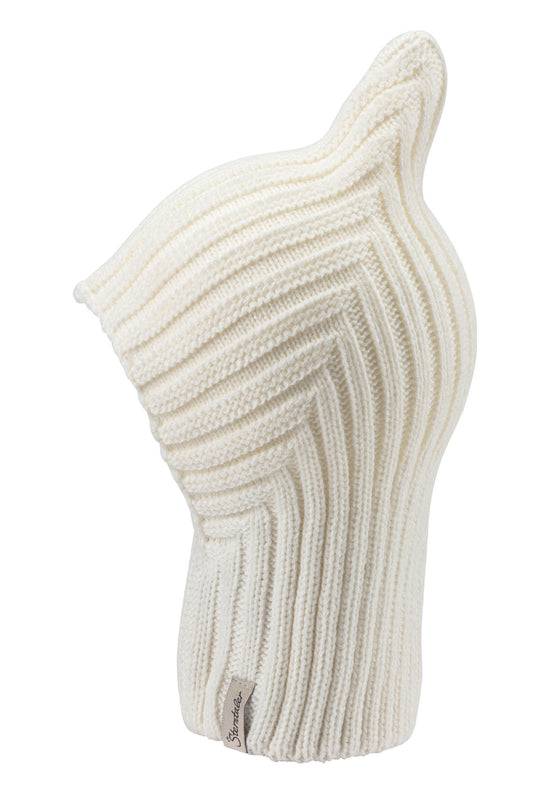 Sterntaler Mütze aus Strickware und Diagonalem Design Großer Ausverkauf