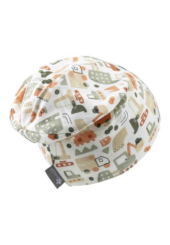 Sterntaler Beanie aus Sweat bedruckt mit Baustellen-Motiv Flash Sale