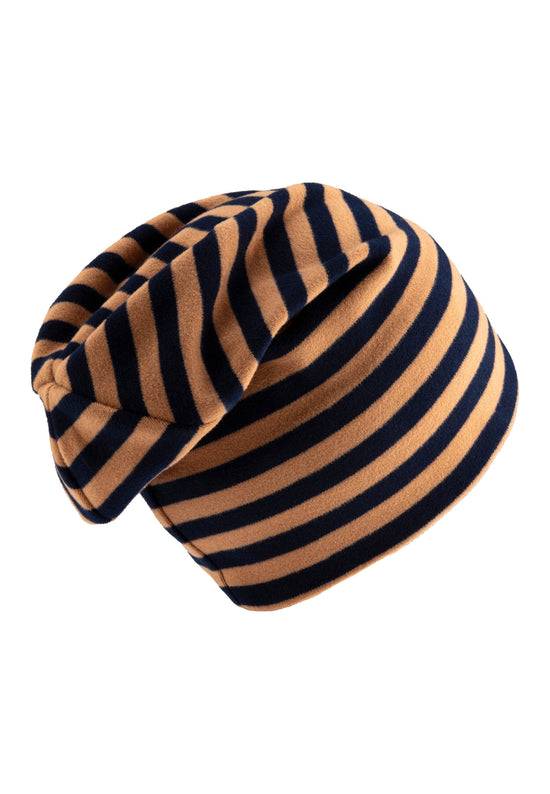 Sterntaler Beanie aus Microfleece bedruckt mit Ringeln Saisonschlussverkauf