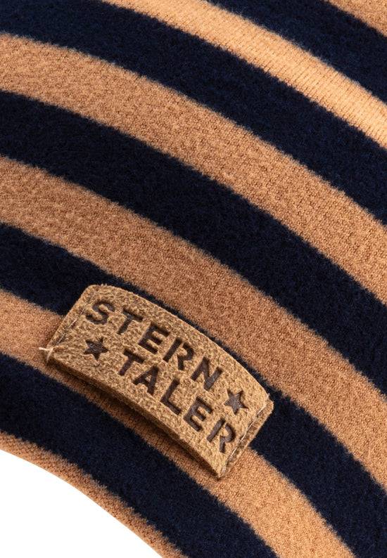 Sterntaler Beanie aus Microfleece bedruckt mit Ringeln Saisonschlussverkauf