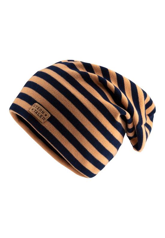 Sterntaler Beanie aus Microfleece bedruckt mit Ringeln Saisonschlussverkauf