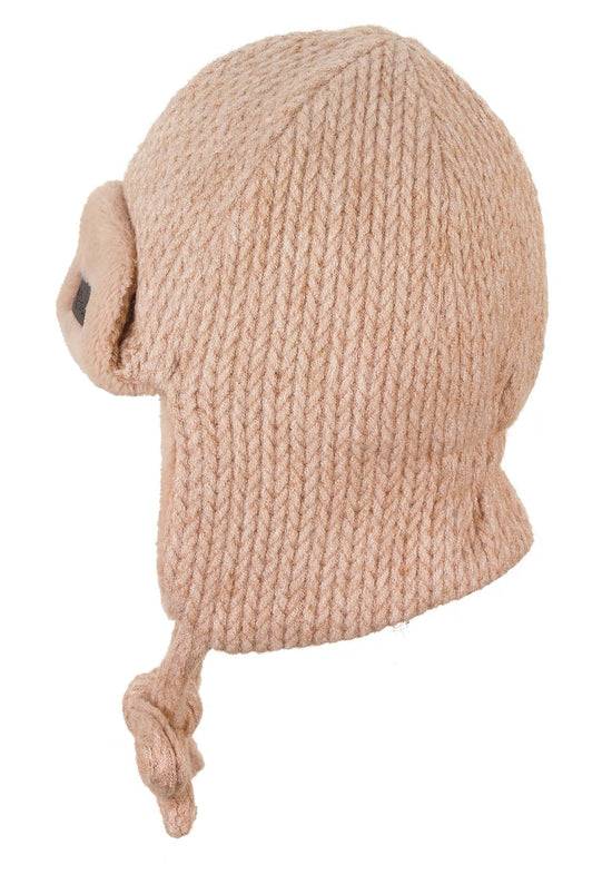Sterntaler Fliegermütze in Strickoptik mit Bindeband Cyber Monday